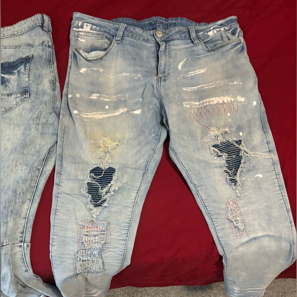 Blue Colorwash Jeans
